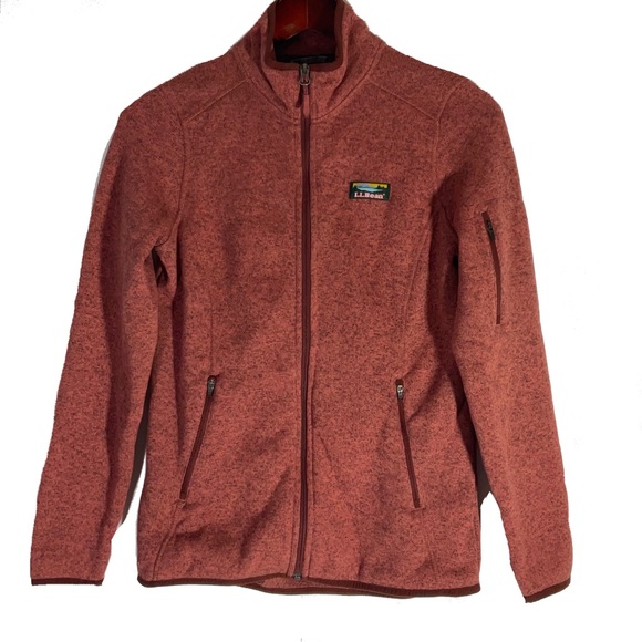 L.L. Bean Jackets & Blazers - LL Bean Sweater Fleece Full-Zip Long Sleeve Front Pockets Chest Logo Jacket XS